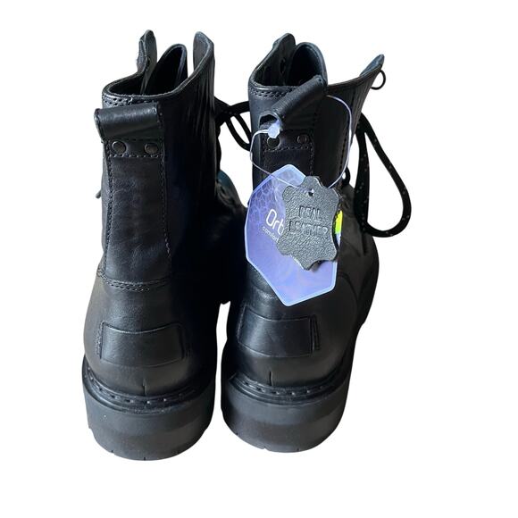 Anthony Veer Sophia Lace-up Leather Combat Boots Women's 10.5 Classic Casual - Picture 3 of 10